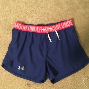 Blue Under Armor athletic shorts